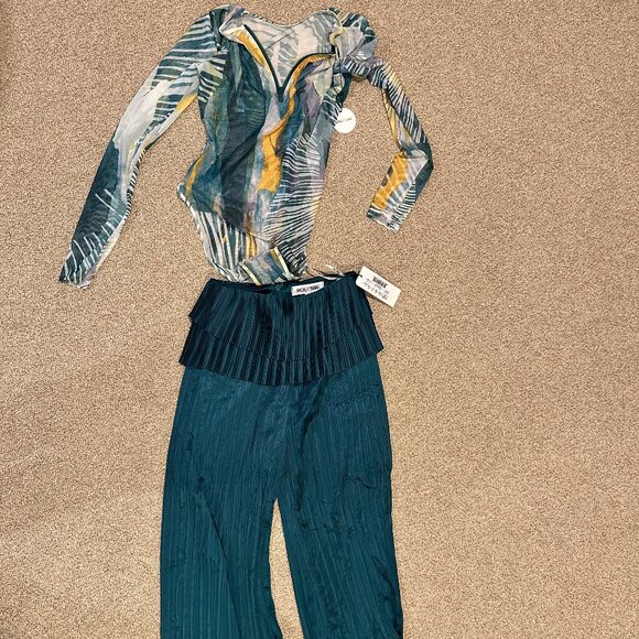 Andrea Iyamah SET NWT - Bodysuit (S) and Pant (XS) - Picture 1 of 5